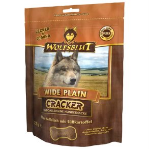 Wolfsblut wide plain cracker godbidder med hest 225g