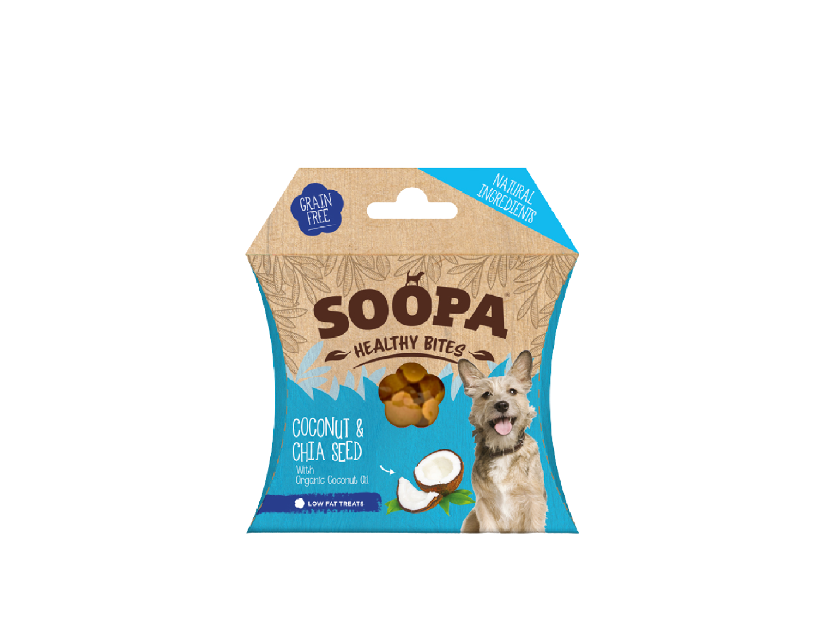 Soopa veganske hundesnacks kokos og 50g - Træningsgodbidder - LISBETH'S HUNDEHUS